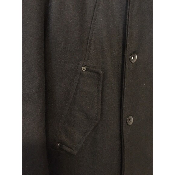 NEW RARE Element Wolfeboro Collection Double Breasted Wool Pea Coat Black Sz L - Picture 9 of 15